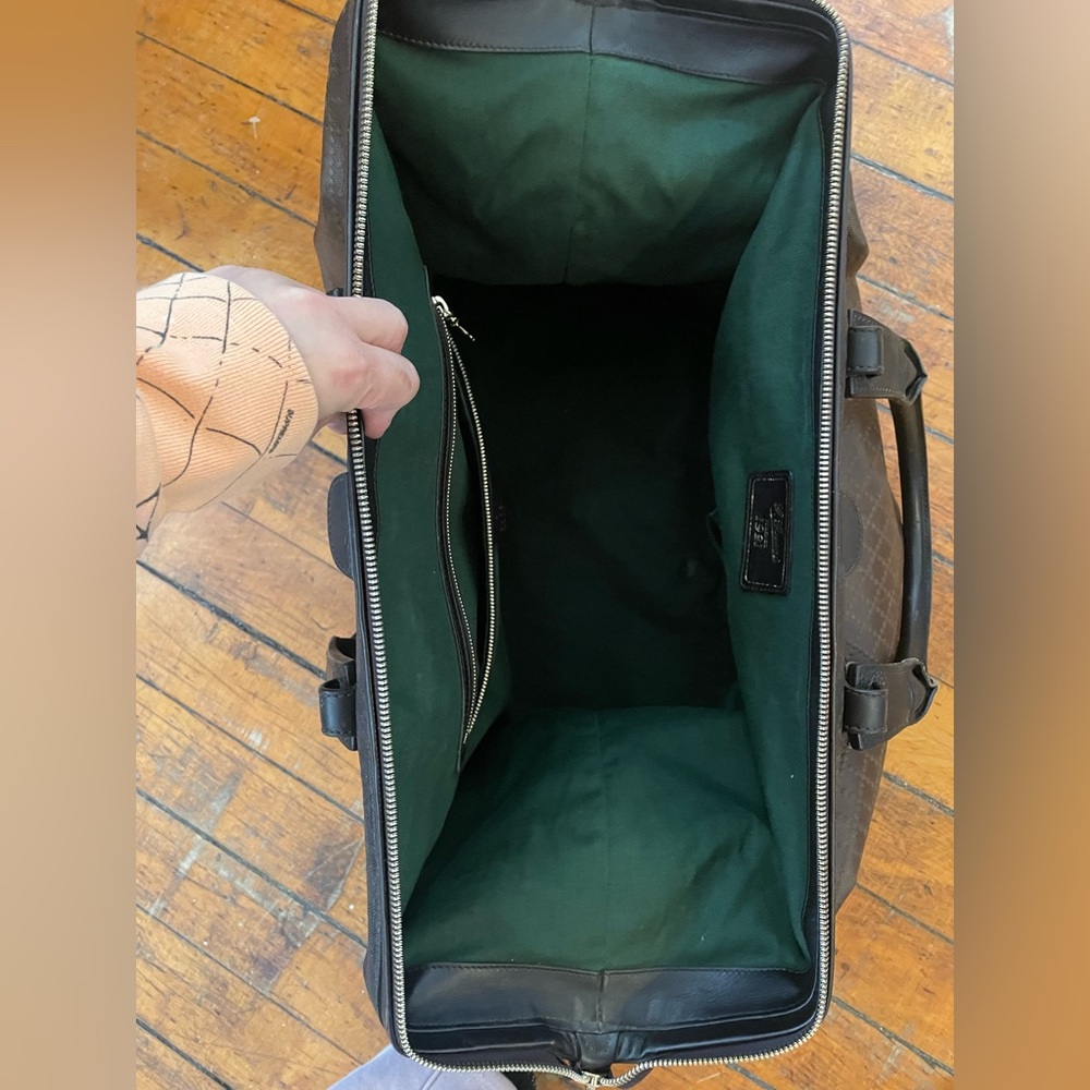 Gucci Diamante Leather Brown Weekender Travel Bag Duffle - Picture 16 of 17